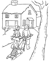 winter coloring pages