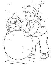 winter coloring page