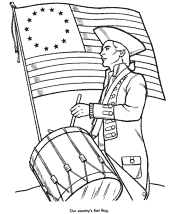 american flag coloring page