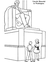 Lincoln Memorial coloring page