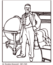 US President coloring page