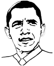US President coloring page