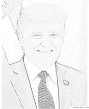 US President coloring pages