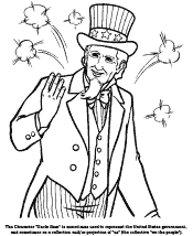 patriotic symbol coloring page