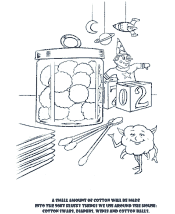 cotton coloring page