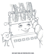 cotton coloring page