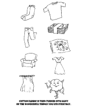 cotton coloring page