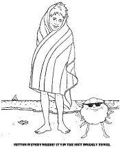 cotton coloring page