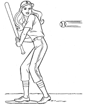 sports coloring pages baseball