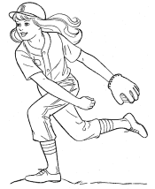 sports coloring pages baseball