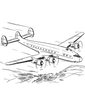 airplane coloring pages