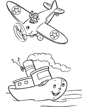 airplanes coloring pages