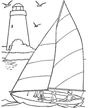 boat coloring pages