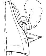 boat coloring page