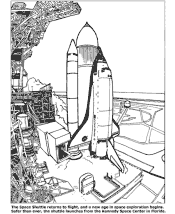 space coloring pages
