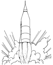 space coloring pages