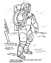 space coloring page